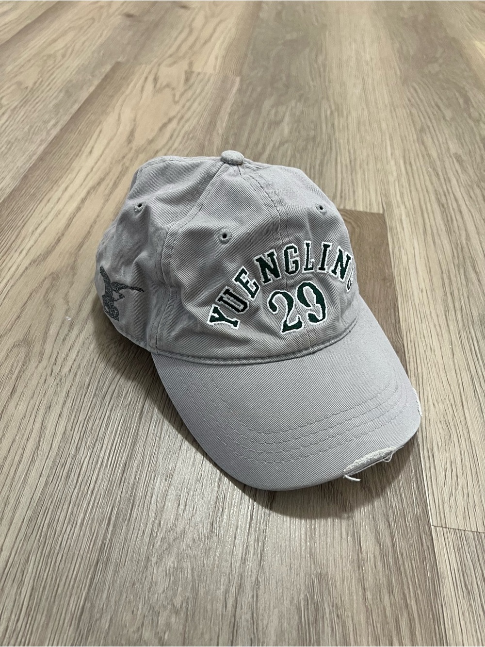 Yuengling 29 Distressed Gray Embroidered Adjustable Baseball Cap
